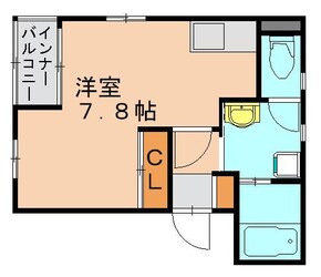 ラプラージュ西新の物件間取画像